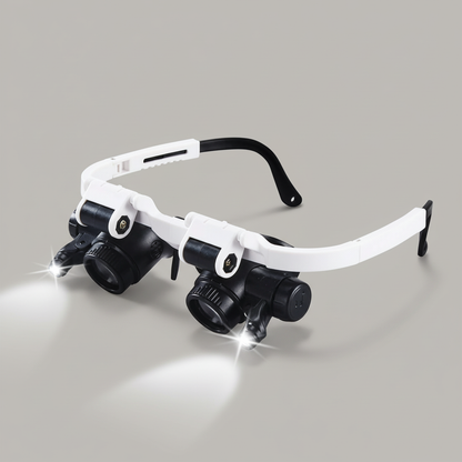 Lupa de diadema con luces LED (8x-23x)