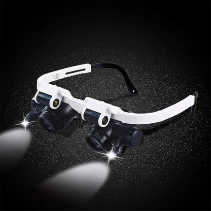 Lupa de diadema con luces LED (8x-23x)