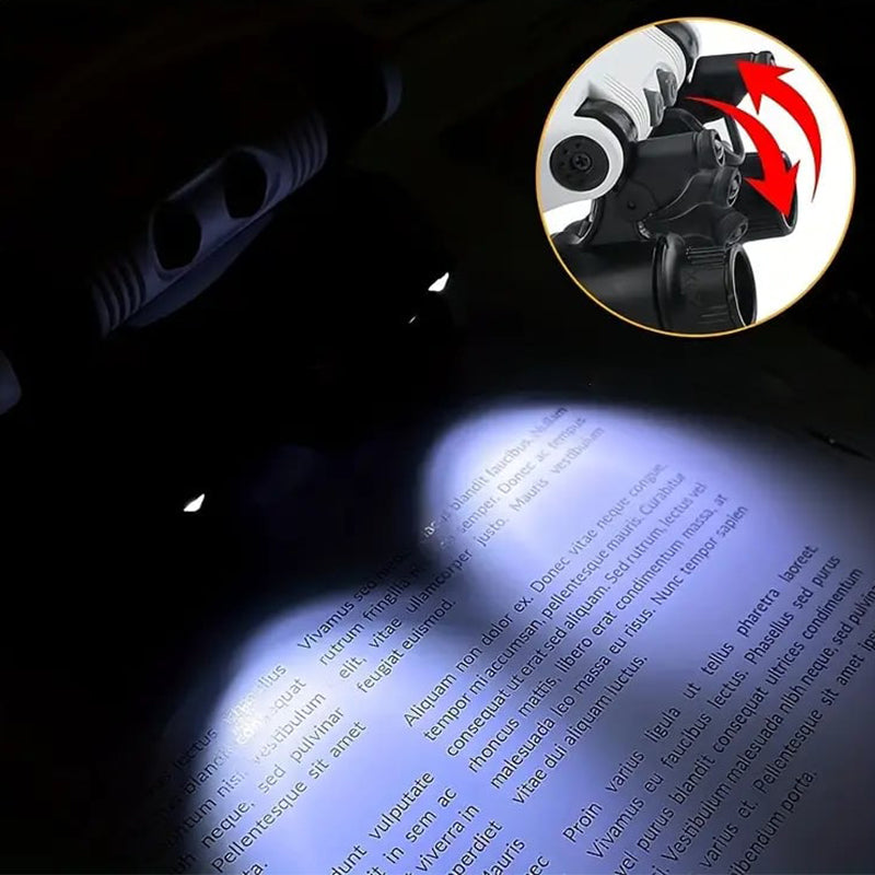 Lupa de diadema con luces LED (8x-23x)