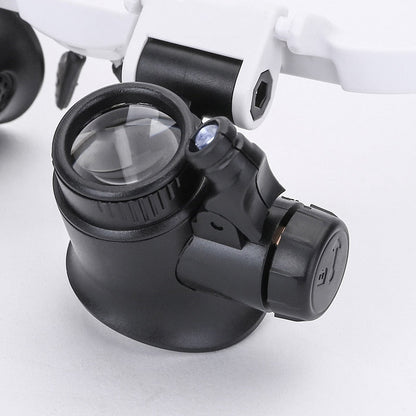 Lupa de Precisión con Iluminación LED Ajustable