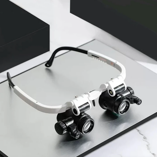 Lupa de Precisión con Iluminación LED Ajustable
