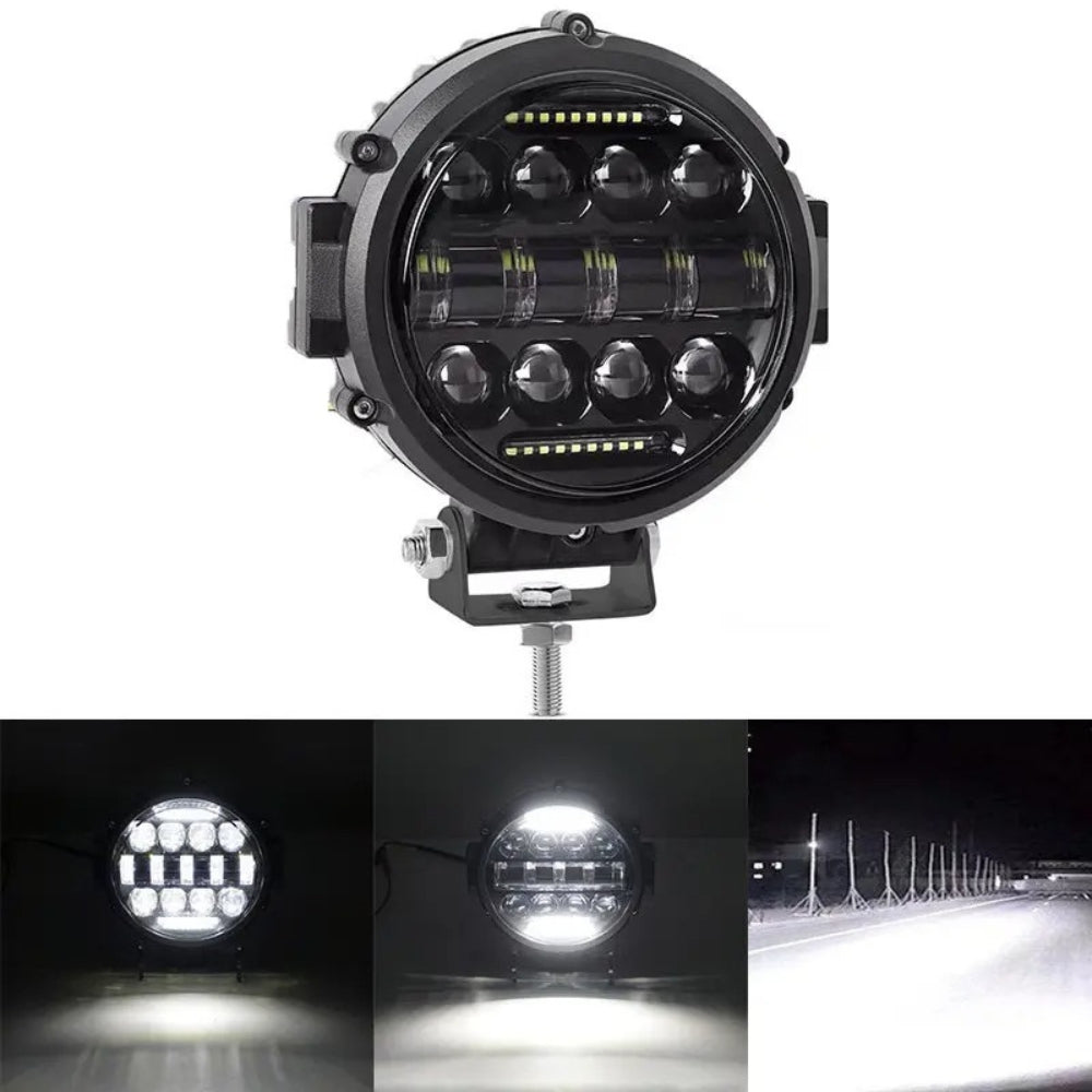 Luz de Conducción LED VierraSol de 7 Pulgadas para Coche y 4x4