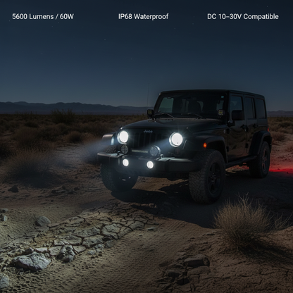 Luz de Conducción LED VierraSol de 7 Pulgadas para Coche y 4x4