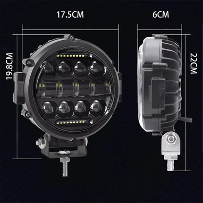 Luz de Conducción LED VierraSol de 7 Pulgadas para Coche y 4x4