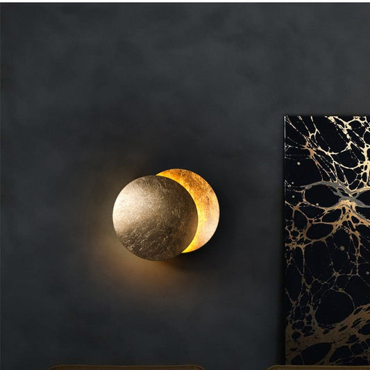 Luz de Pared Lunaris | Aplique de Pared Inspirado en un Eclipse Solar Moderno
