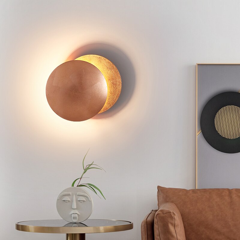 Luz de Pared Lunaris | Aplique de Pared Inspirado en un Eclipse Solar Moderno