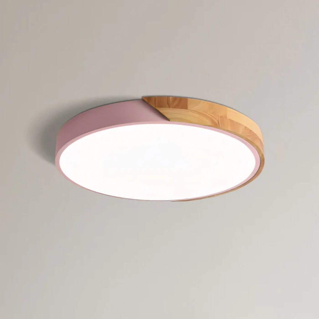 Luz de Techo con Diseño Escandinavo de Madera y LED | Norvian