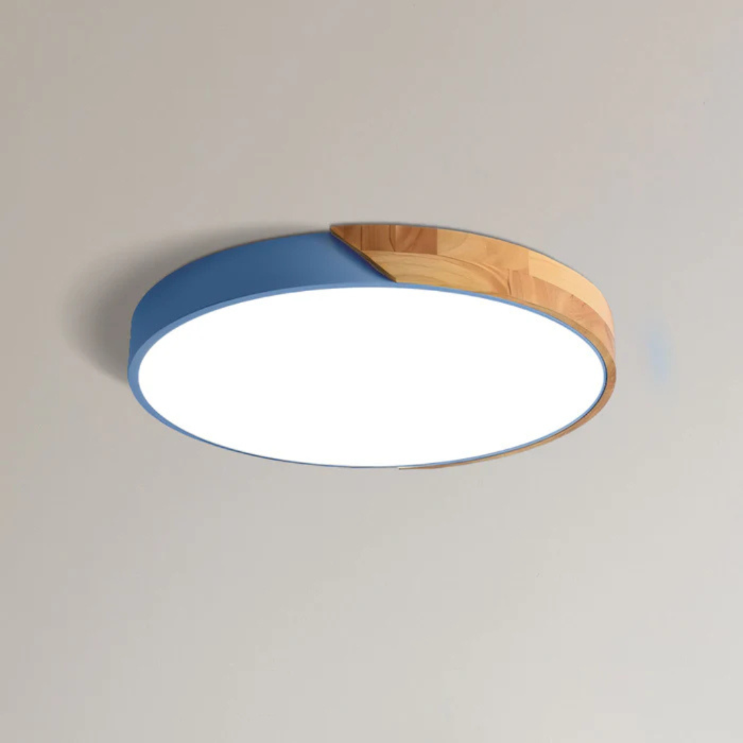 Luz de Techo con Diseño Escandinavo de Madera y LED | Norvian