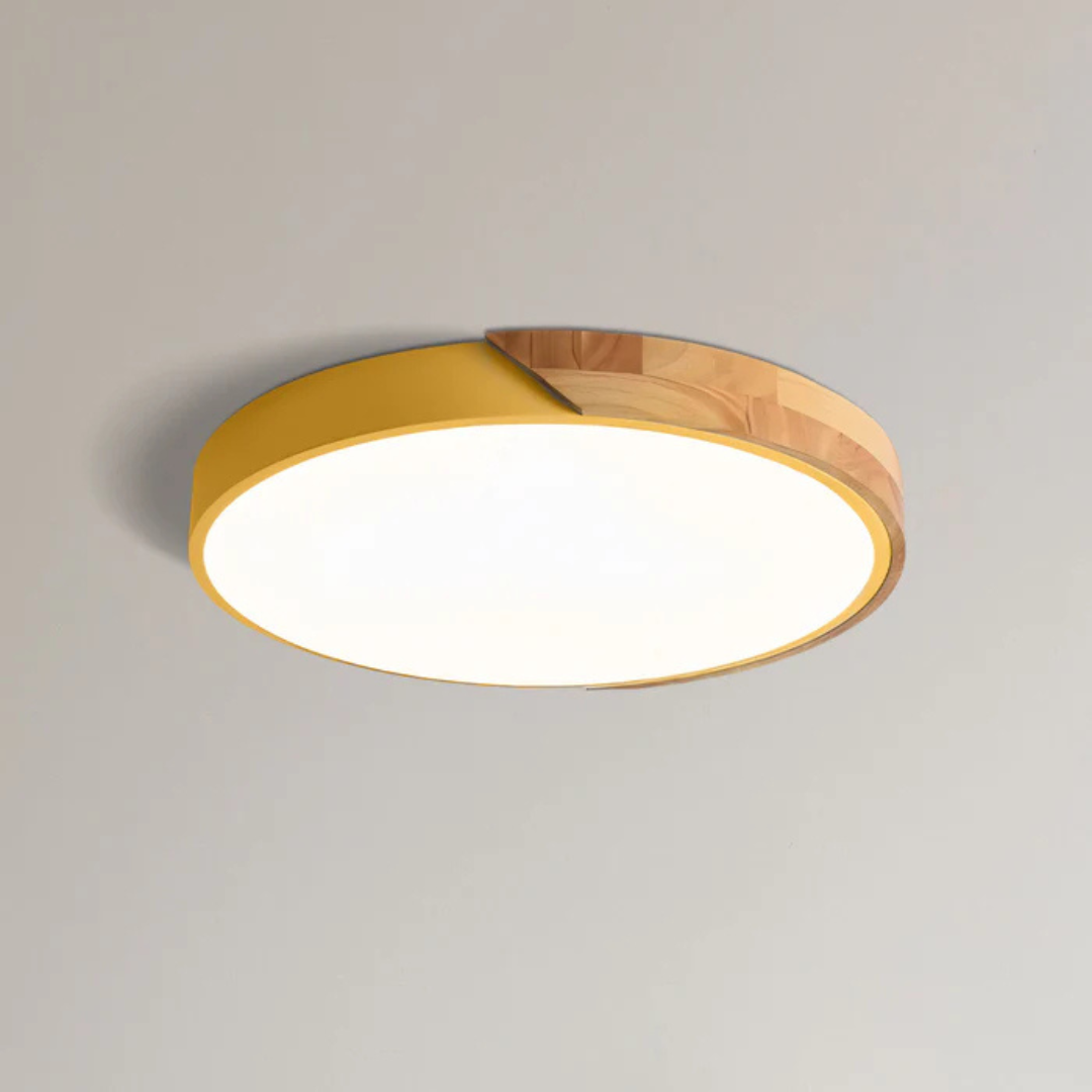 Luz de Techo con Diseño Escandinavo de Madera y LED | Norvian