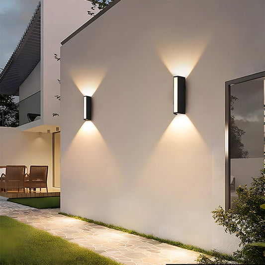 Luz Exterior LED Luz de Pared Exterior Tubo Minimalista | Brilora
