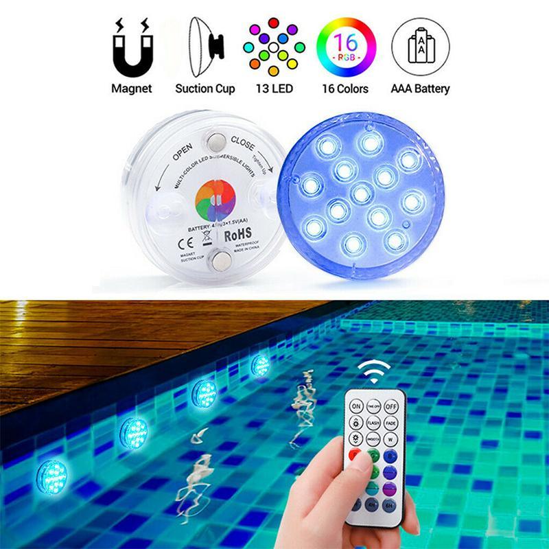 Luz LED de Succión Magnética a Prueba de Agua con Control Remoto | VierraSol