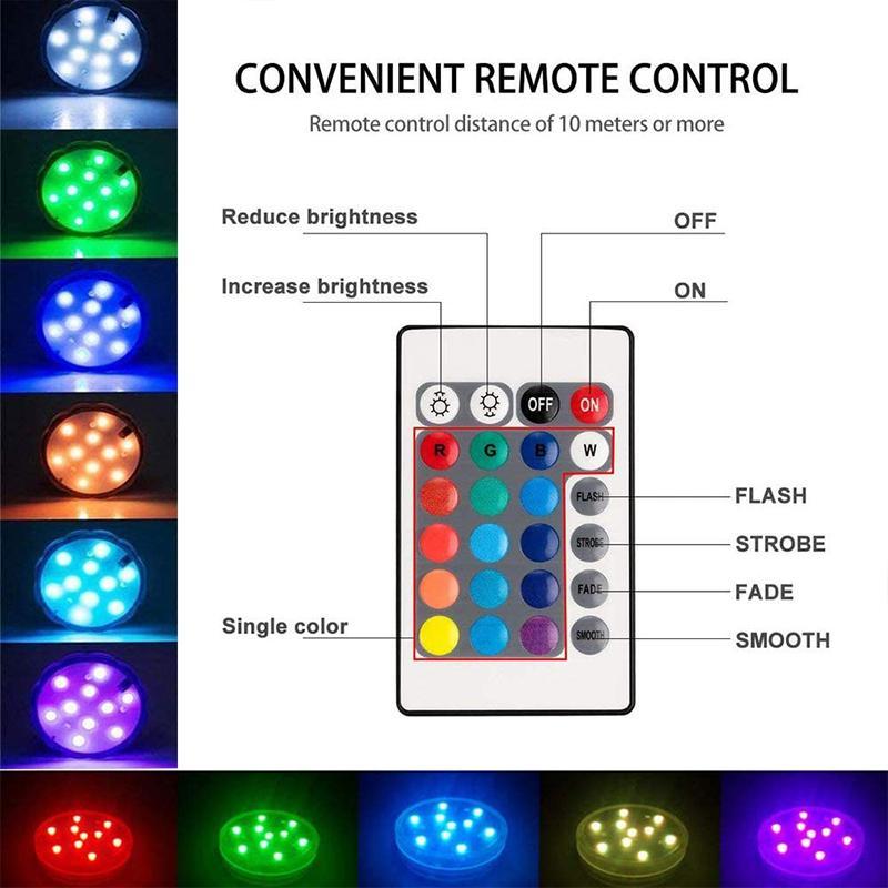 Luz LED de Succión Magnética a Prueba de Agua con Control Remoto | VierraSol