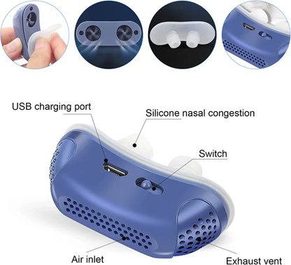 Máquina Micro CPAP para Apnea del Sueño para Viajes y Anti-Ronquidos - Alternativa a CPAP