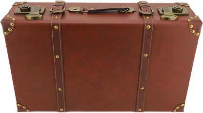Maleta de Cuero Vintage de Mano para Noche con Cerradura de Aleación – Marrón Herencia