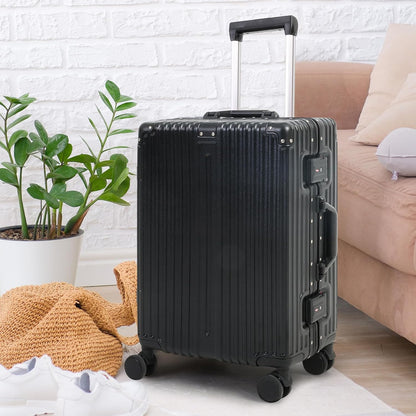 Maleta de Mano con Estructura de Aluminio y Cerradura TSA & Ruedas Silenciosas