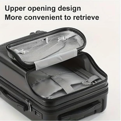 Maleta Dura de Mano con Portavasos, Puerto USB y Cerradura TSA