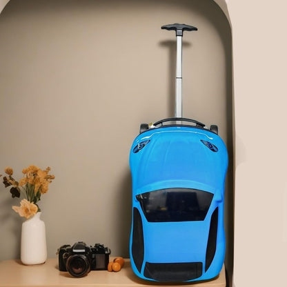 Maleta para Niños de 18” (45.72 cm) con Forma de Coche y Asa Retráctil
