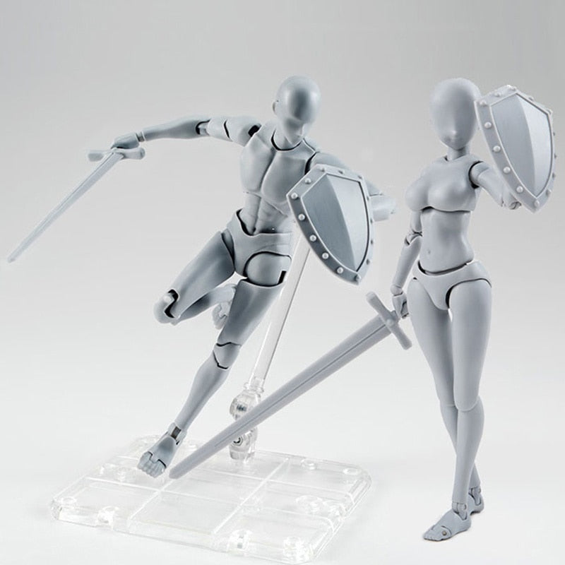 Maniquí de dibujo Body Kun y Body Chan