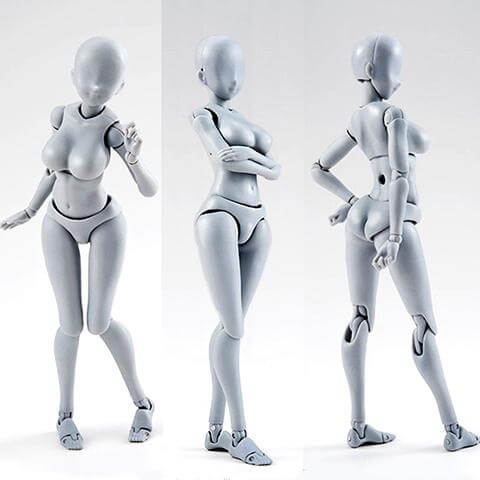 Maniquí de dibujo Body Kun y Body Chan