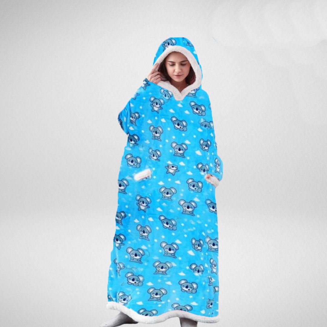 Manta con Capucha Acogedora para Noches Cálidas