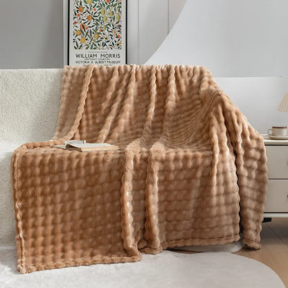 Manta de Franela Extra Suave - PlushBubble
