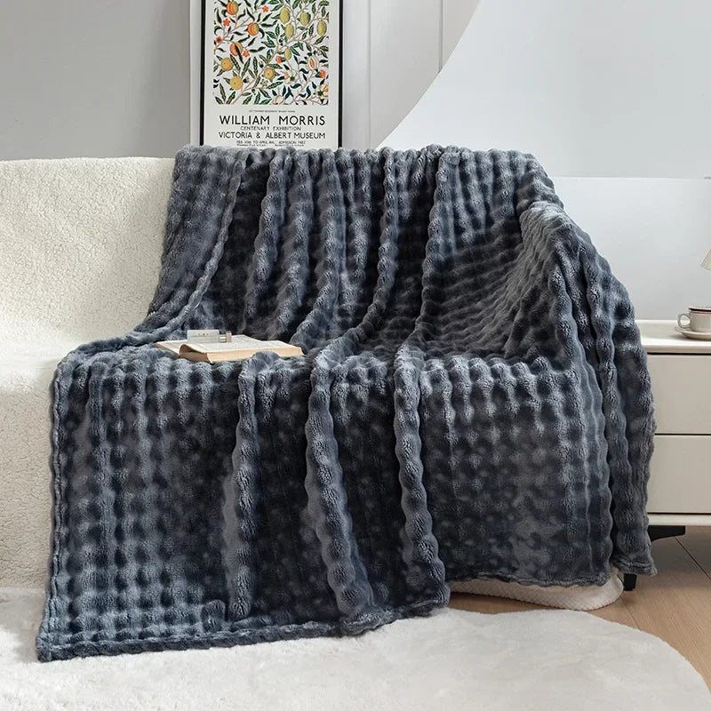 Manta de Franela Extra Suave - PlushBubble