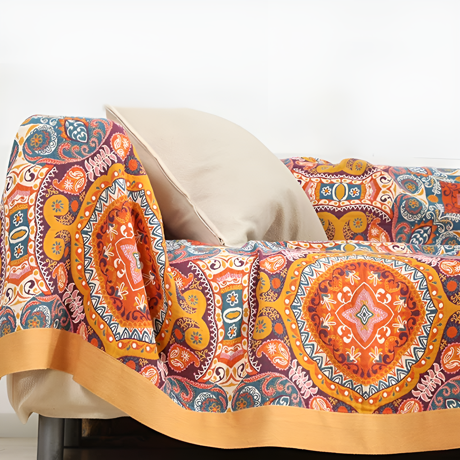 Manta Reversible Boho Amanecer