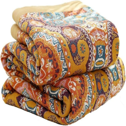 Manta Reversible Boho Amanecer