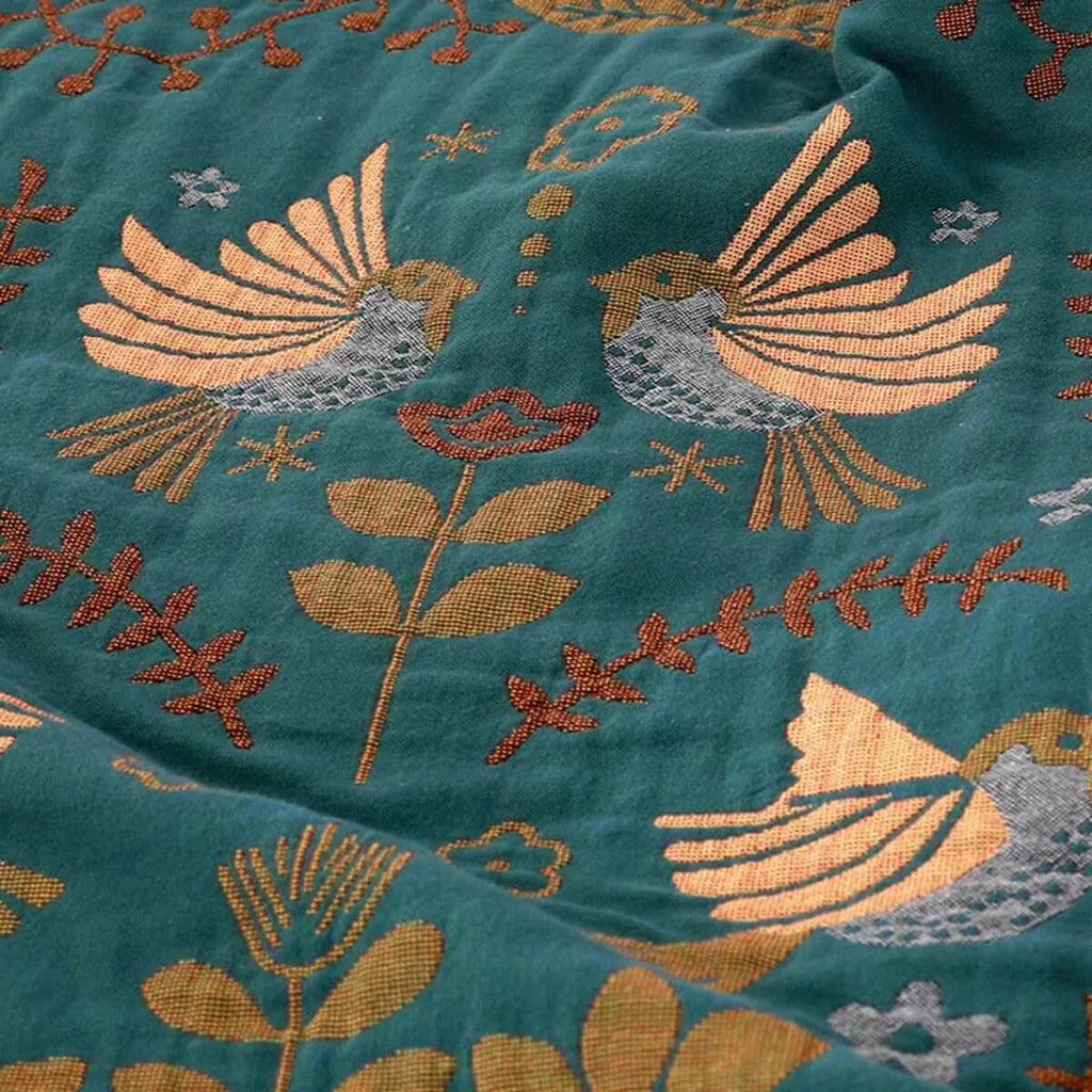 Manta Reversible de Pájaro Escandinavo - NordicNest