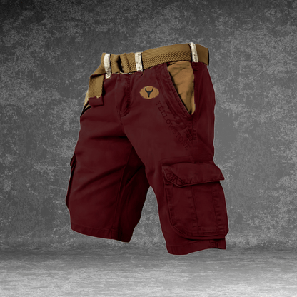 MAVERICK Pantalones Cortos - Pantalones cortos cargo cómodos con muchos bolsillos para hombres