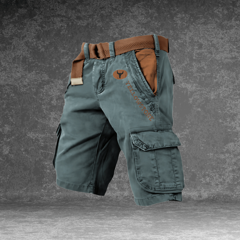 MAVERICK Pantalones Cortos - Pantalones cortos cargo cómodos con muchos bolsillos para hombres