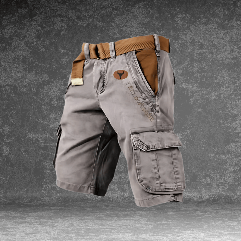 MAVERICK Pantalones Cortos - Pantalones cortos cargo cómodos con muchos bolsillos para hombres