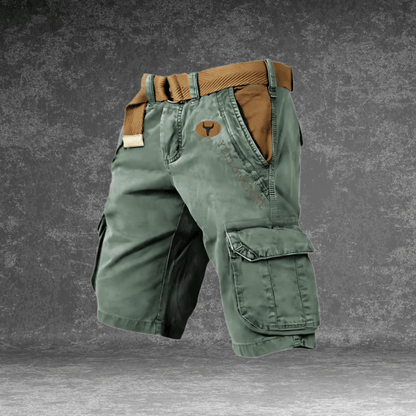 MAVERICK Pantalones Cortos - Pantalones cortos cargo cómodos con muchos bolsillos para hombres