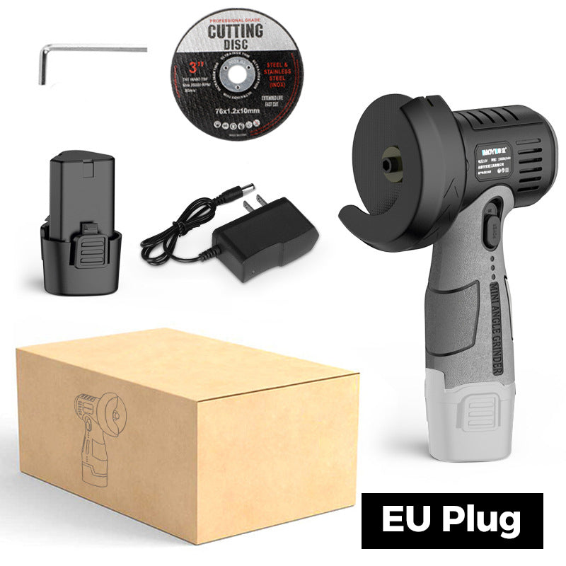 Mini Amoladora Angular de 12V con Disco de Corte – Ideal para Cortes y Pulidos Precisos
