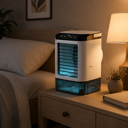 MISTHAVEN – Ventilador Portátil de Enfriamiento con Función de Rocío Refrescante