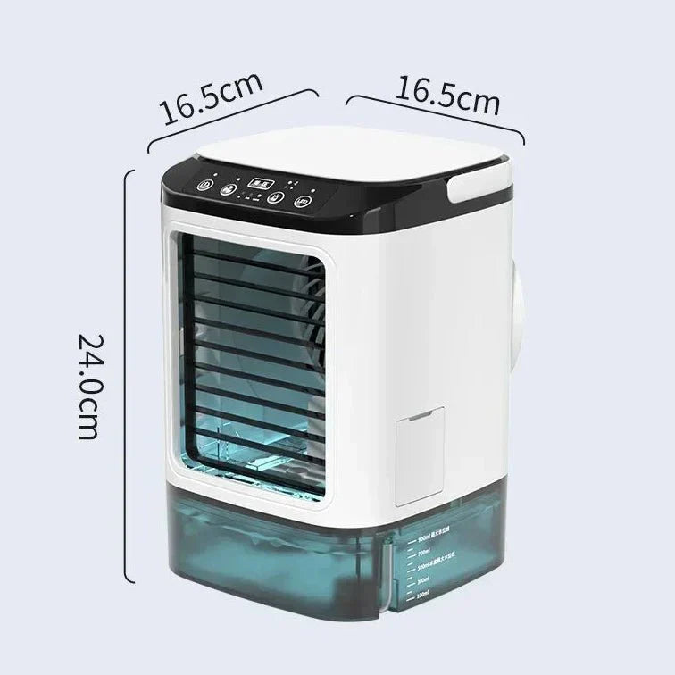MISTHAVEN – Ventilador Portátil de Enfriamiento con Función de Rocío Refrescante
