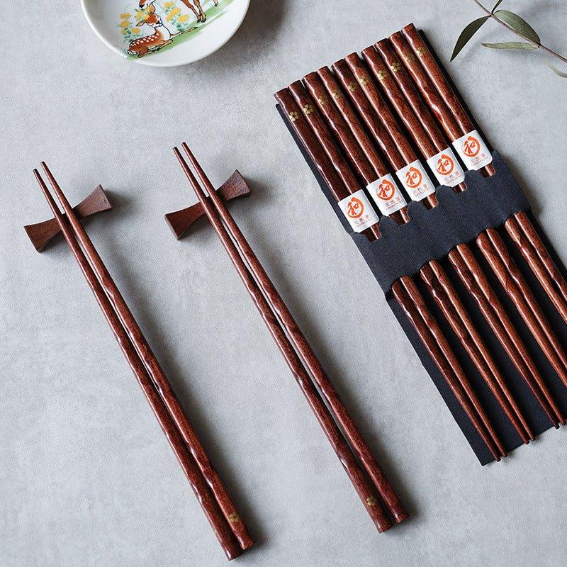Miyabi | Juego de Palillos de Madera Golden Sakura | VierraSol