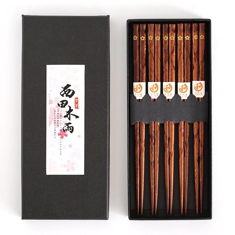 Miyabi | Juego de Palillos de Madera Golden Sakura | VierraSol