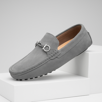 Mocasines con hebilla para hombre con suela flexible