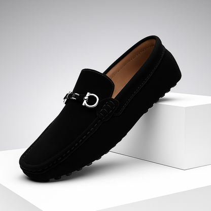 Mocasines con hebilla para hombre con suela flexible
