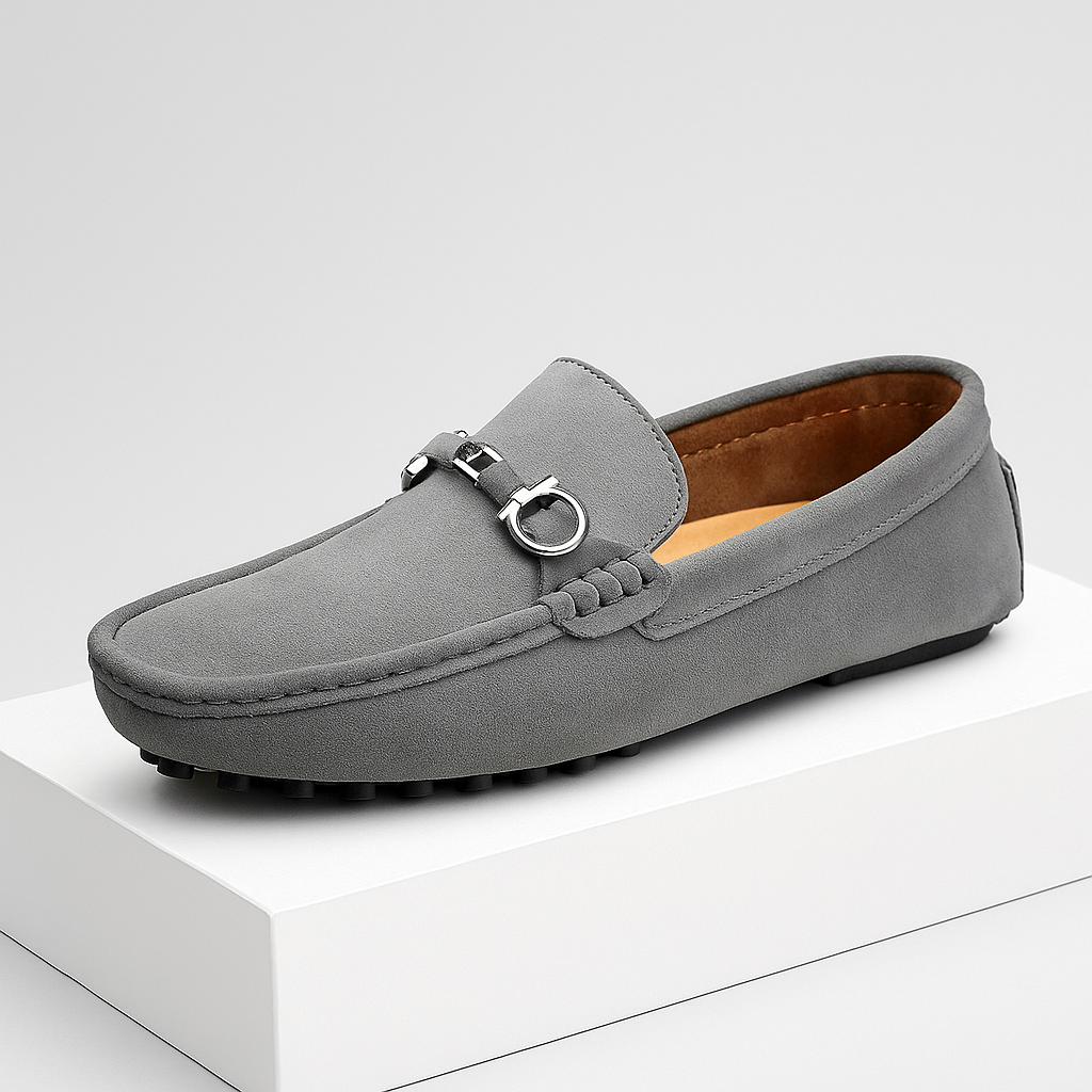 Mocasines con hebilla para hombre con suela flexible