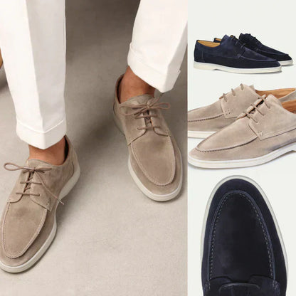 Mocasines de Cuero de Lujo con Cordones para Hombres - Diederik