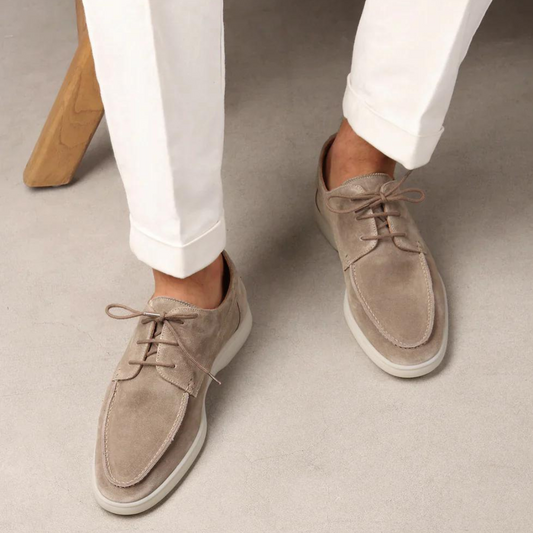 Mocasines de Cuero de Lujo con Cordones para Hombres - Diederik