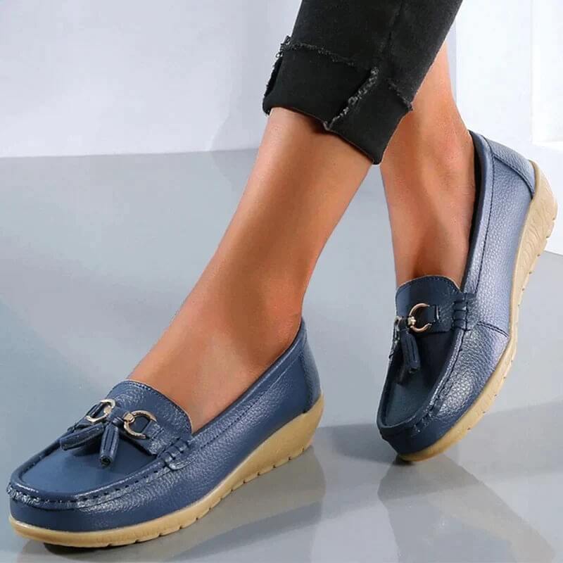 Mocasines ortopédicos de piel