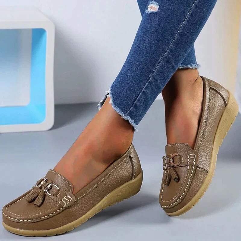 Mocasines ortopédicos de piel