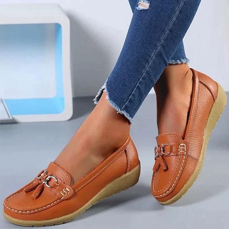 Mocasines ortopédicos de piel