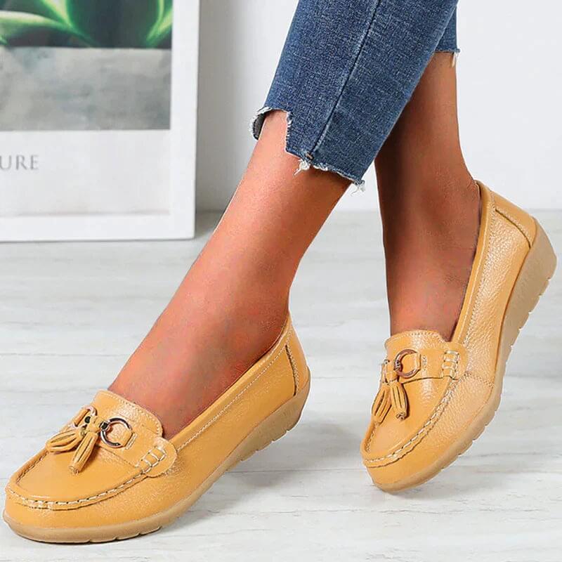 Mocasines ortopédicos de piel