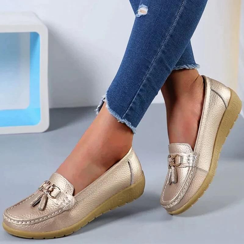 Mocasines ortopédicos de piel