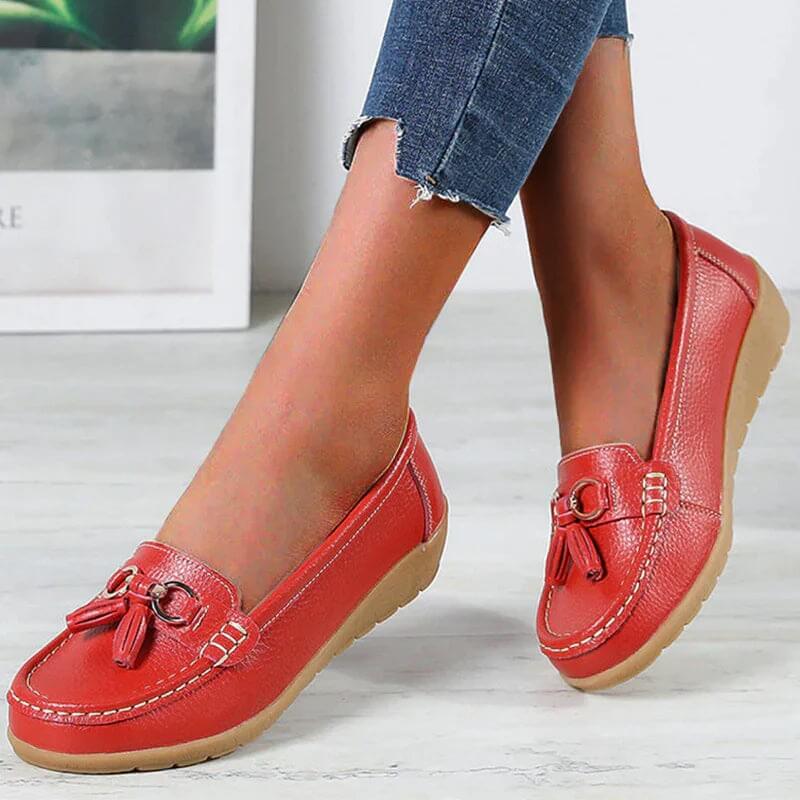 Mocasines ortopédicos de piel