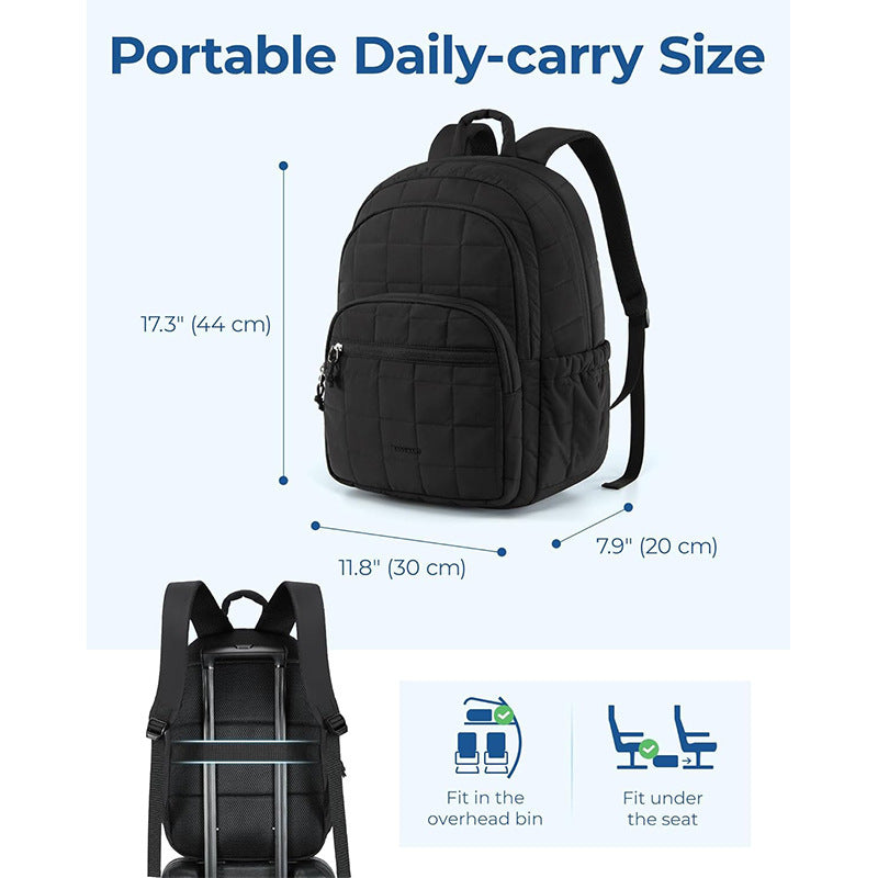 Mochila acolchada para portátil con múltiples compartimentos